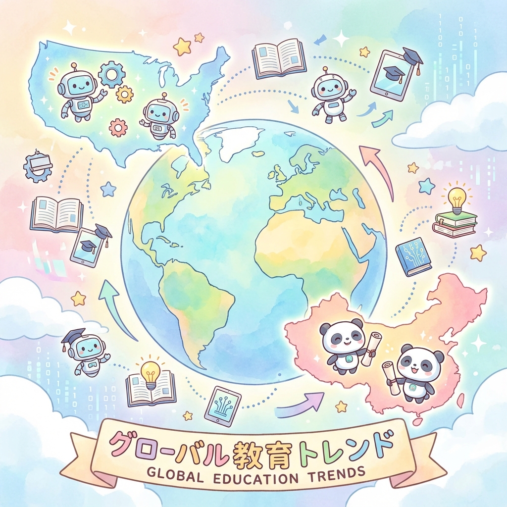 世界はどうなってる？アメリカ・ヨーロッパ・アジアの「AI教育」最新事情まとめ【2025年版】