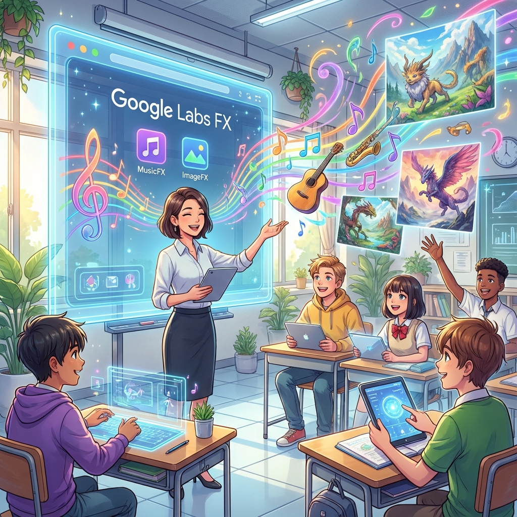 【先生向け】Googleの最新AI「Labs FX」が凄すぎる！ImageFX・MusicFX・Whisk・Flowの全機能と授業活用ガイド